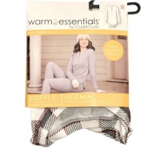 New Cuddl Duds Long Sleeve Henley Shirt